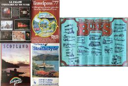 Quantity of 1970s Scottish TRANSPORT & TRAVEL POSTERS including Glasgow Underground, Victorian