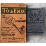 Early GUIDEBOOKS to London comprising 'To & Fro ' the Key to London...by Train, Tube, Tram, Bus.