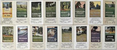 1913 (12.6.13) Underground Group publicity LEAFLET folding out to 8 double-sided panels with