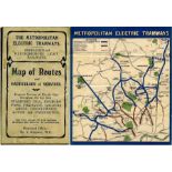 c1910 Metropolitan Electric Tramways, Middlesex and Hertfordshire Light Railways small, pocket-sized