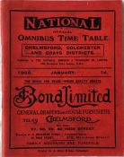 National Omnibus & Transport Co Ltd TIMETABLE BOOKLET for Chelmsford, Colchester and Grays Districts