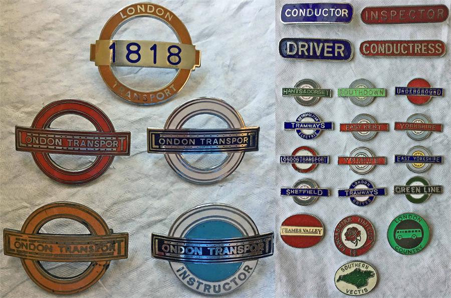 Selection of London Transport 'wages grade' CAP BADGES comprising tram/trolleybus driver/ - Image 2 of 2