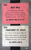 Original 1938 London Transport double-royal POSTER 'To Box Hill' and 'To Chalfont St Giles'.