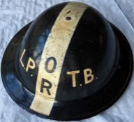 WW2 London Transport ARP HELMET dated 1943 and lettered 'L.P.T.B. O R.' In good ex-use condition