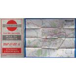1913 London Underground POCKET MAP 'What to See and How to See it, Stations Everywhere'. Issued at