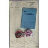 London Transport bus inspector's items comprising 2 x CAP BADGES, firstly 1950s Senior Inspector's
