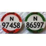 London Bus Driver's and Conductor's PSV LICENCE BADGES. Metropolitan Traffic Area badges N97458