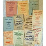 Selection of East Kent Road Car Co Ltd EXPRESS SERVICE LEAFLETS dated between the 1930s and early