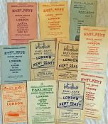 Selection of East Kent Road Car Co Ltd EXPRESS SERVICE LEAFLETS dated between the 1930s and early