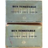 London Transport bus TIMETABLE BOOKLETS for Country Area (North) dated July 1937 and December