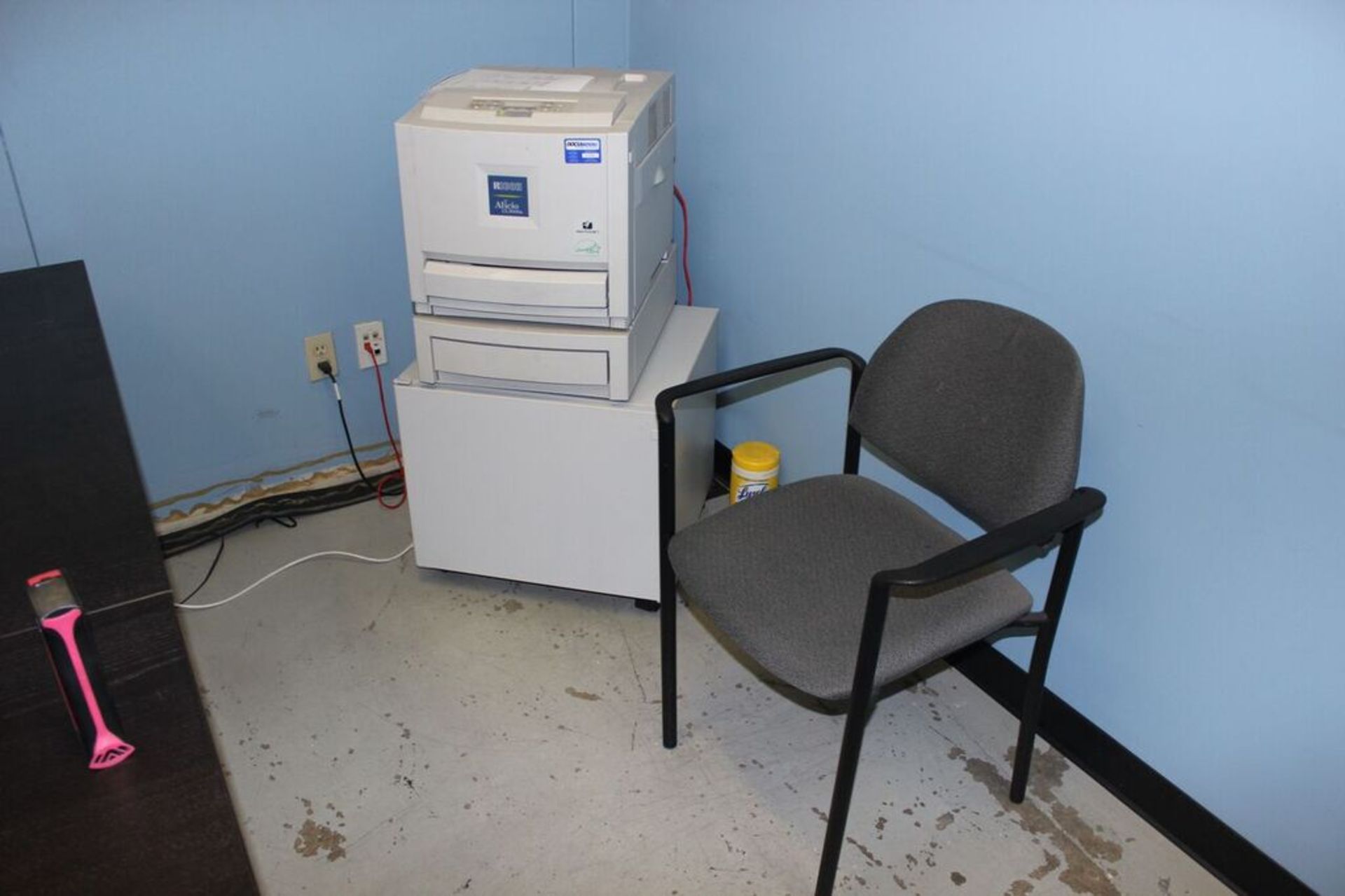 Office #4 including (2) metal shelves w/ contents, Bissell vacuum, (4) desks, (4) office chairs, (2) - Image 11 of 14