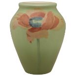 Harriet E. Wilcox (1869-1943) for Rookwood Pottery, Poppies vase, #3DZ, Cincinnati, OH, 1902,