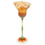 Louis Comfort Tiffany (1848-1933), attribution, floriform vase, New York, NY, Favrile glass,