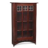 Gustav Stickley, designed by Harvey Ellis (1852-1904), bookcase, Eastwood, NY, circa 1904, mahogany,