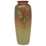 Lenore Asbury (1866-1933) for Rookwood Pottery, Leaves and Berries vase, #904C, Cincinnati, OH,