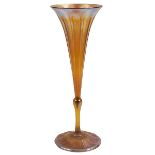 Louis Comfort Tiffany (1848-1933), vase, #1543 700N, New York, NY, gold Favrile glass, signed LC