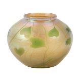 Louis Comfort Tiffany (1848-1933), Vine or Hearts vase, #9809D, New York, NY, Favrile glass,