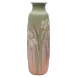 Hester Pillsbury for Weller Pottery Company, Iris vase, #487, Zanesville, OH, Matte Louwelsa