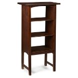 Gustav Stickley, magazine stand, #72, Eastwood, NY, oak, unsigned, 22"w x 13"d x 42"h Refinished.