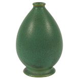 Teco, bud vase, #61, Chicago, IL, matte glazed ceramic, two impressed signatures, numbered, 3"dia
