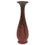 Katherine Jones for Rookwood Pottery, Hollyhocks vase, #2545F, Cincinnati, OH, 1923, Matte glazed