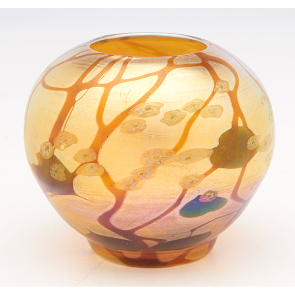 Louis Comfort Tiffany (1848-1933) vase, #5084A, New York, NY, Favrile glass with millefiori - Image 2 of 5