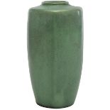 Teco, vase, Chicago, IL, matte glazed ceramic, impressed signature, 4.5"w x 8"h A little dirty,