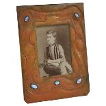 Elizabeth Eaton Burton (1869-1937) picture frame, Santa Barbara, California, copper patinated brass,