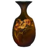 William P. McDonald (1864-1931) for Rookwood Pottery, Pansies vase, #642, Cincinnati, OH, 1894,