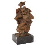 Augusto Escobedo, (Mexican/American, 1914-1995) Figure A, 1966, bronze, signed and dated, 8.75"h x