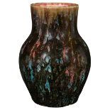 Hugh C. Robertson (1845-1908) for Dedham Pottery, Experimental vase, Dedham, MA, glazed ceramic,