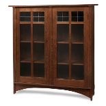 Gustav Stickley, designed by Harvey Ellis (1852-1904) bookcase, #703, Eastwood, NY, oak, signed with