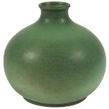 Teco, W.D. Gates (1852-1935) designer, bud vase, #52, Chicago, IL, matte glazed ceramic, impressed