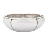 The Kalo Shop, bowl, #18S, Chicago, IL, sterling silver, stamped marks, numbered, 6"dia x 2.5"h