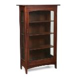 L & JG Stickley, china cabinet, #761, Fayetteville, NY, oak, copper, signed "The Work of...", 36"w x