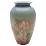 Kataro Shirayamadani (1865-1948) for Rookwood Pottery, Wild Rose vase, S, Cincinnati, OH, 1938,