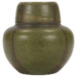 Marblehead Pottery, vase, Marblehead, MA, matte glazed ceramic, impressed marks, 4.5"dia x 4"h A few