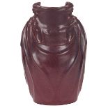 Van Briggle Pottery & Tile, Dos Cabezas vase, Colorado Springs, CO, 1917, matte glazed ceramic,