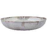Henry A. Eicher (1876-1923) bowl, #61, Park Ridge, IL, sterling silver, stamped marks, numbered,