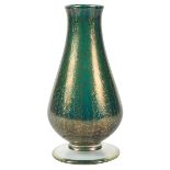 Arthur Douglas Nash (1882-1940) vase, New York, NY, glass, signed, 4.25"dia x 9"h Of tapering