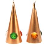 Hans Bergstrom & Erik Hoglund (1932-1998) for Atelje Lyktan, Model 182 (Cone) pendant lamps, pair,