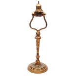 Tiffany Furnaces, lamp base, #22, New York, NY, dore bronze, enamel, marked Louis C. Tiffany