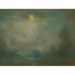 Glenn Cooper Henshaw, (American, 1880-1946), Catskills Moonlight, pastel on paper, signed lower