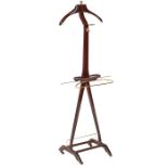 Ico Parisi (1916-1996) for Fratelli Reguitti, valet stand, Italy, 1940s, stained beech, brass,
