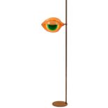 Nicola L., Eye floor lamp, green, 1969, steel, plastic, unsigned, from an edition of 50, 19"w x 12"d