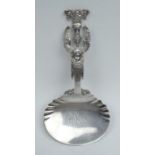 Tiffany & Co Sterling Figural BonBon Spoon Circa 1875, a Tiffany & Co bonbon spoon decorated with
