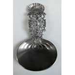 Gorham Sterling Silver Bon Bon Spoon Circa 1892, a Gorham sterling silver bon bon spoon decorated