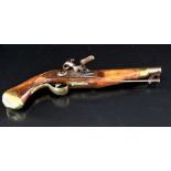 A percussion rifle, the lock plate bearing date 1861, 139cm,