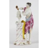 A Continental porcelain figure, 19th century,