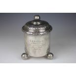 A Swedish silver presentation tankard, Stockholm 1904,